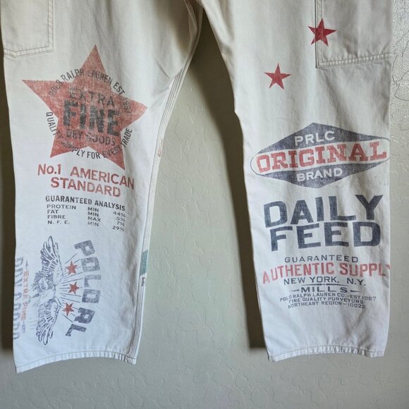 Polo Ralph Lauren The Graphic Carpenter Saranac Lake Pants Size Men's 42x30 RARE - Picture 6 of 12